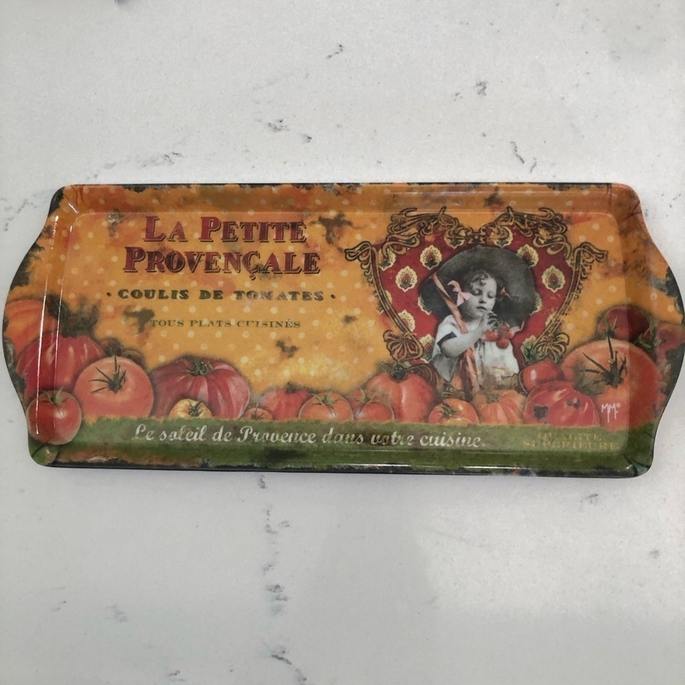 Le Petite Provençal Tomato Crate Label Serving Tray 🍅